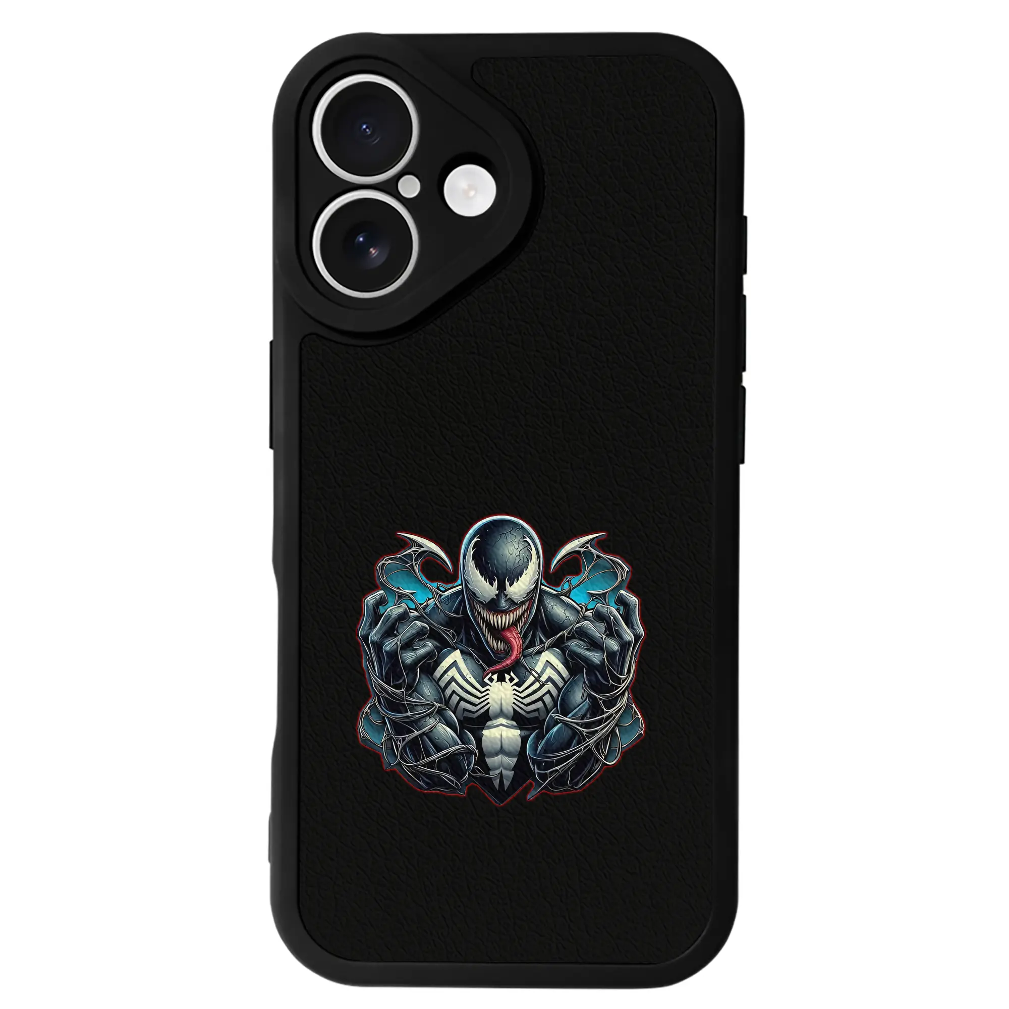 ヴェノム グッズ,ヴェノム - IPhone 16シリーズ対応 ・ シリコンスマホケース ・ レザー調 ・ 高精度フィット ・ 耐衝撃 ・ ワイヤレス充電対応 ・ 精密カット